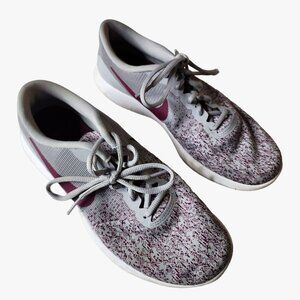 Nike Running Shoes Womens size 8.5 Flex Contact Gray Purple‎ Sneakers